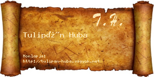 Tulipán Huba névjegykártya